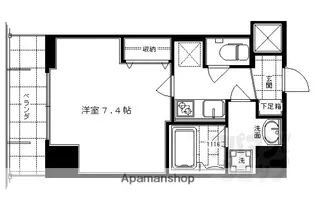 クリスタルグランツ京都御所西【505号室】の間取り