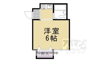 シャンブル丸太町【402号室】の間取り