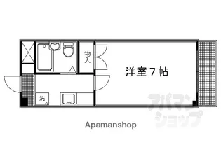 カーサブリーゼ【206号室】の間取り