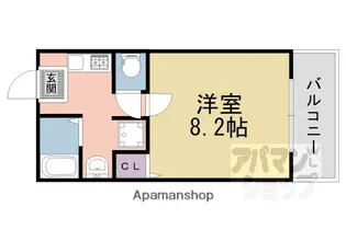 京乃双葉マンション【104号室】の間取り