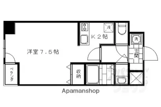 CASA FLUENTE【305号室】の間取り