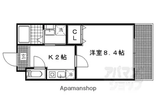 グランビィア御蔭II【325号室】の間取り