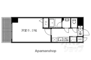 アスヴェル京都二条駅前II【3階】の間取り