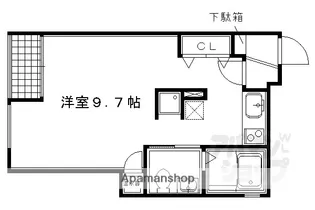 珠光ビル御幸町【203号室】の間取り