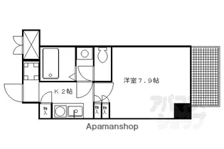 サンシティ御所西【206号室】の間取り