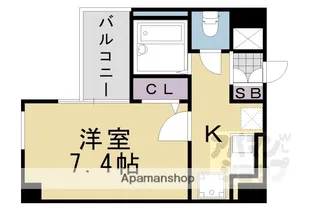 スクエア烏丸御池【1001号室】の間取り