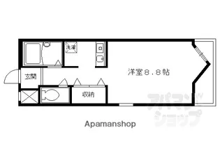 ジュネス堀川【403号室】の間取り