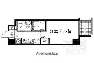 プレサンス京都鴨川彩華【201号室】の間取り