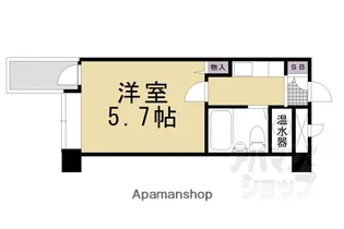 DETOMー1四条大宮【305号室】の間取り
