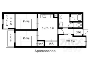 3DKの間取り画像