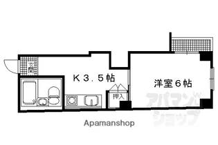 抜天房【205号室】の間取り