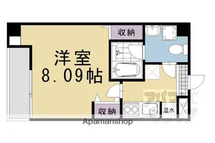 フォース二条城東【210号室】の間取り