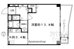 藤和シティホームズ西洞院【304号室】の間取り