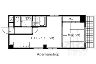 ル・パスクよこた【301号室】の間取り