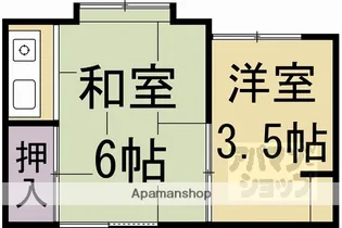 プチハウス等持院【2階】の間取り