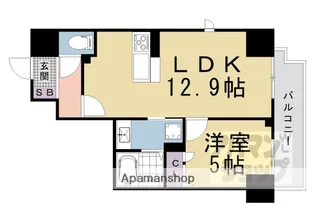 PADMA烏丸御池【501号室】の間取り