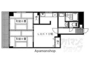 URESIDENCE二条城【902号室】の間取り