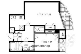 たけうちビル【502号室】の間取り