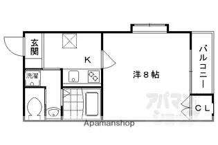 翔鶴館【102号室】の間取り