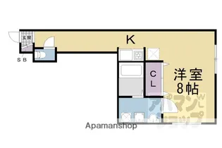 綾小路アパートメント【302号室】の間取り