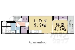 ベラジオ雅び京都烏丸西【503号室】の間取り