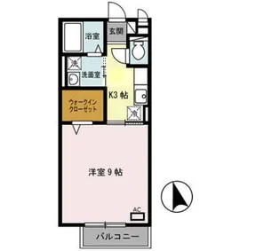 「ベルシオン新川端」【2階】の間取り