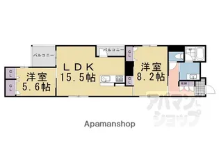 シャーメゾン ライズ ONE【201号室】の間取り