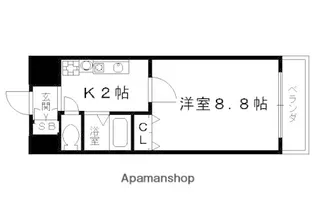 1Kの間取り画像