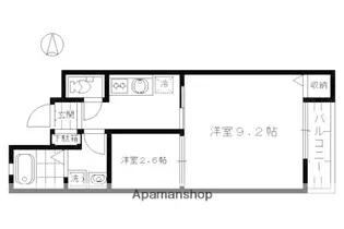 ベルリード六条【1階】の間取り