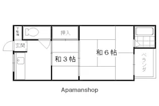 第一晴風荘【17号室】の間取り
