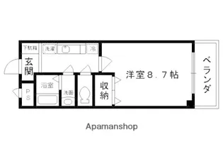 リノ若宮【105号室】の間取り
