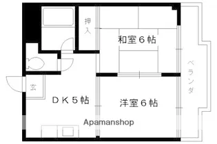 ヴィラYAMASHITA【106号室】の間取り