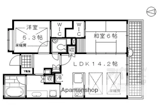 グランブルー御池高倉【403号室】の間取り