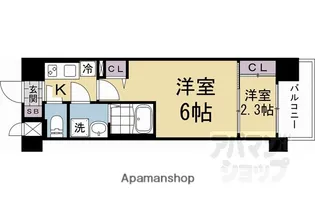 ソルテラス京都西院 STATION SIDE【3階】の間取り