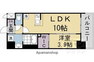 ソルテラス京都西院 STATION SIDE【503号室】の間取り