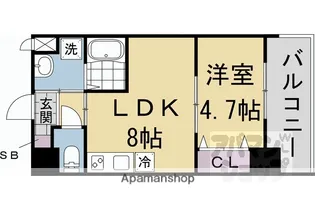 (仮称)千本二条マンション計画【301号室】の間取り