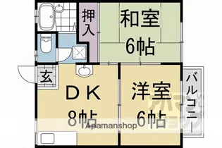 ラトゥール岩倉南【201号室】の間取り