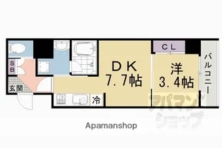 VINE OAK RABBI(バインオーク ラビ)【508号室】の間取り