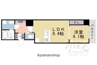 VINE OAK RABBI(バインオーク ラビ)【401号室】の間取り