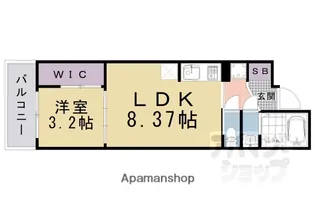 シエーナグランデ四条烏丸【401号室】の間取り