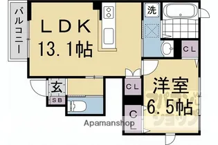 QBT?【103号室】の間取り