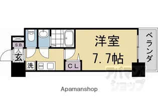 フォーリアライズ京都大将軍【6階】の間取り