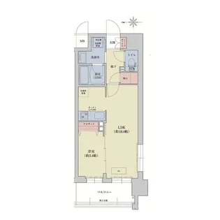 リシュドール梅小路【0813号室】の間取り