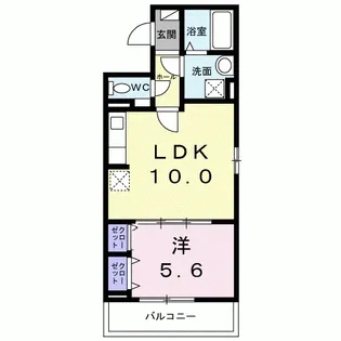ヒカルサ京都北山栗栖【3階】の間取り