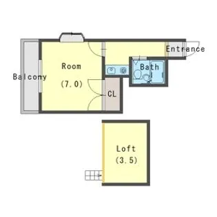 パヴィオンドラレーヌ【1階】の間取り