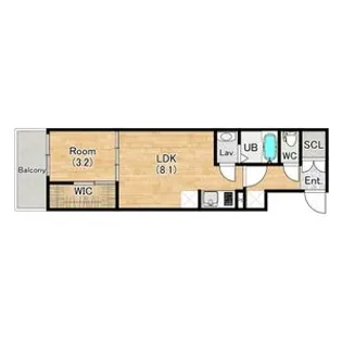 シエーナグランデ四条烏丸【501号室】の間取り