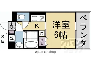 GRAMM東小野堀町A棟・B棟【B105号室】の間取り