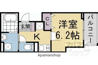 レジデンス藤ヶ森【203号室】の間取り