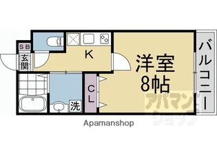 グランディール円町【410号室】の間取り