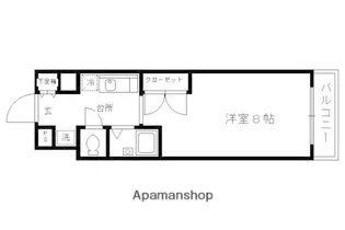 サンハウス御池 【3階】の間取り